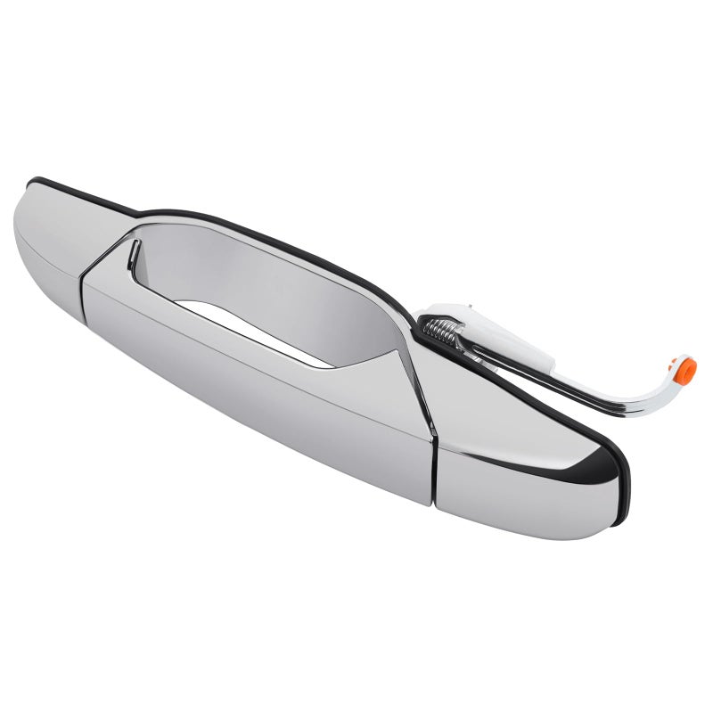 MNJWS Exterior Chrome Door Handle, Rear Driver Side - Compatible with 2007-2013 Chevy Silverado Suburban Tahoe GMC Sierra Yukon Cadillac Escalade - Replace 22738725 84053448 15915659 80105 - Image 1